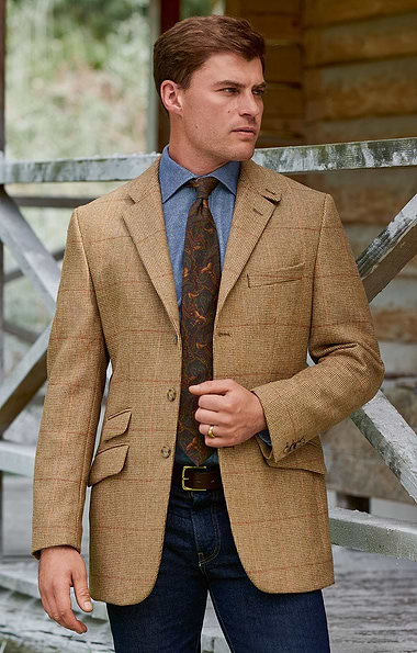 Men's Saxony Tweed Hacking Jacket