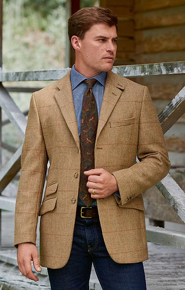 Men's Saxony Tweed Hacking Jacket