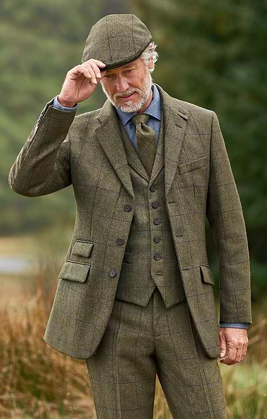 Men's Saxony Tweed Single Breasted Waistcoat