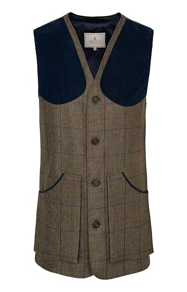 Men's British Saxony Tweed Shooting Waistcoat