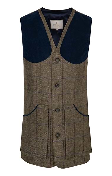 Men's British Saxony Tweed Shooting Waistcoat