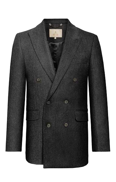 Men's Tweed Double Breasted Jacket