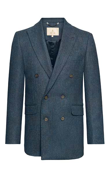 Men's Tweed Double Breasted Jacket