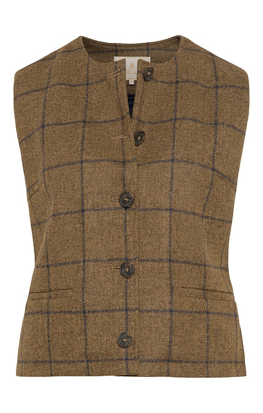Ladies British Tweed Crew Neck Gilet