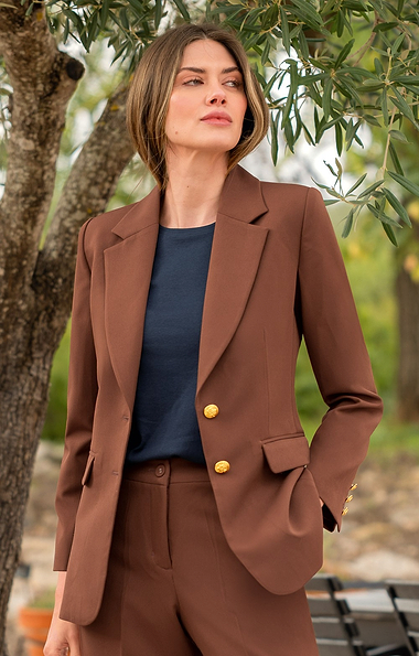 blue dress for baby girl Cute Chocolate Brown Jacket - All Outerwear main image 1