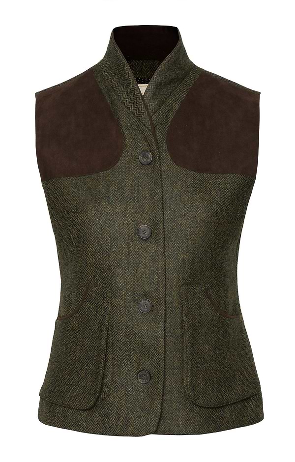 Ladies British Tweed Sporting Waistcoat