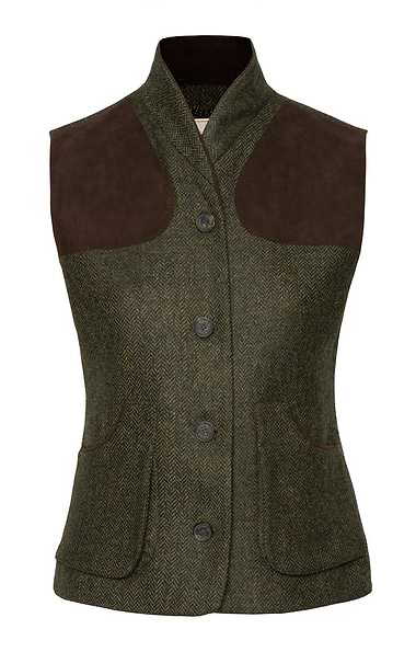 Ladies British Tweed Sporting Waistcoat
