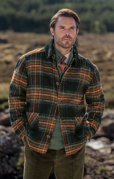 Men's British Tweed Lumber Jacket