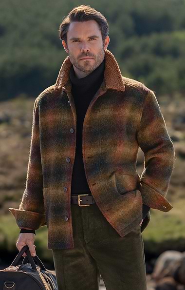 Men's British Tweed Lumber Jacket