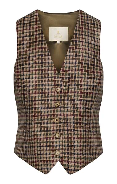 Ladies Tweed Dress Waistcoat