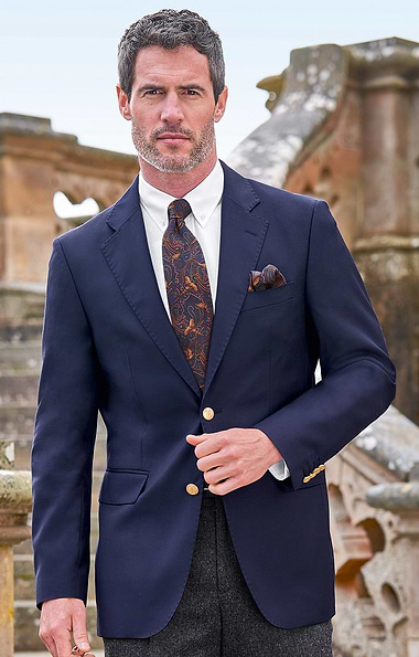 Men's Single Breasted Merino Blazer