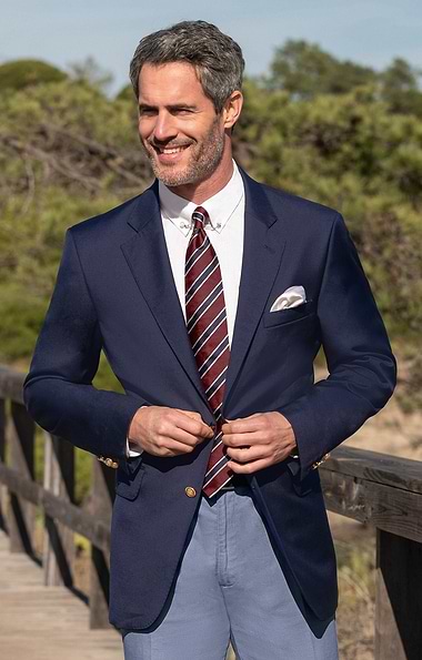 Men's Single Breasted Merino Blazer