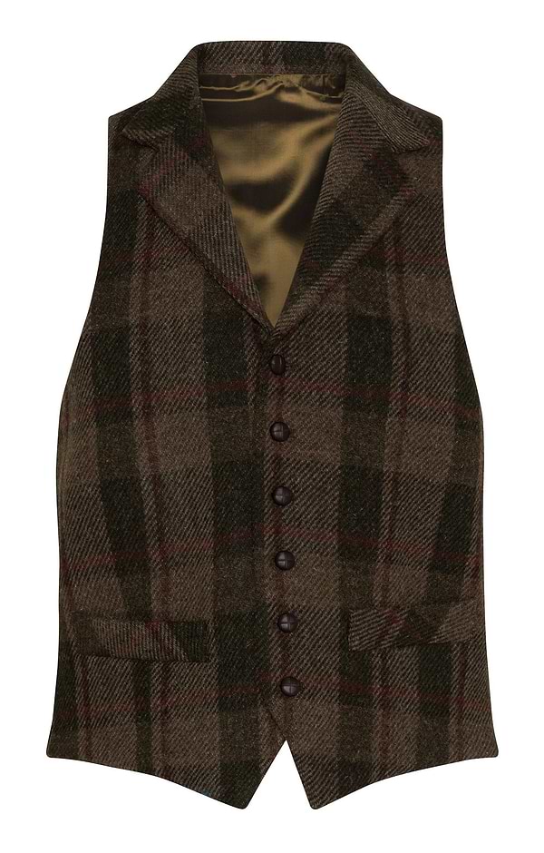 Men's Single Breasted Harris Tweed® Waistcoat
