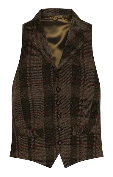 Men's Single Breasted Harris Tweed® Waistcoat