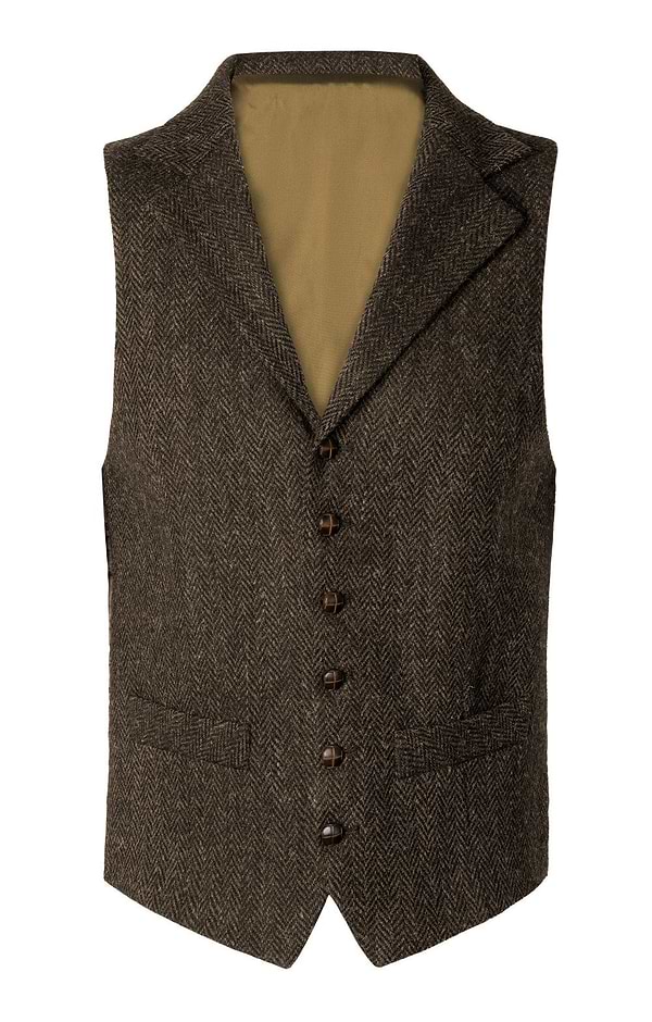 Men's Single Breasted Harris Tweed® Waistcoat