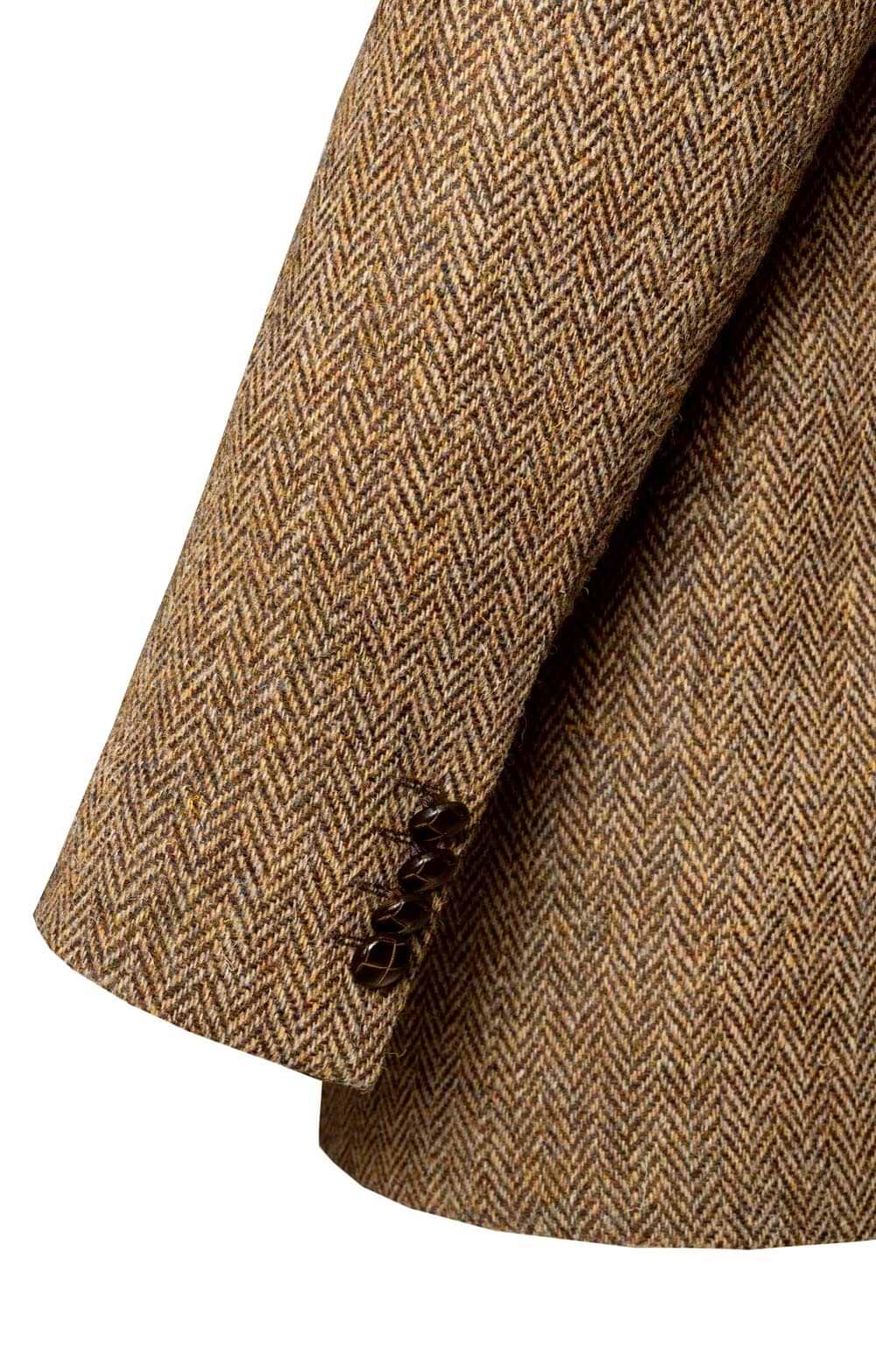 超稀　Harris  Tweed　Association LTD Edward Jacket | Harris Tweed Herringbone, Charcoal