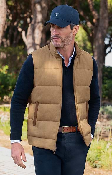 Men's Linen Gilet