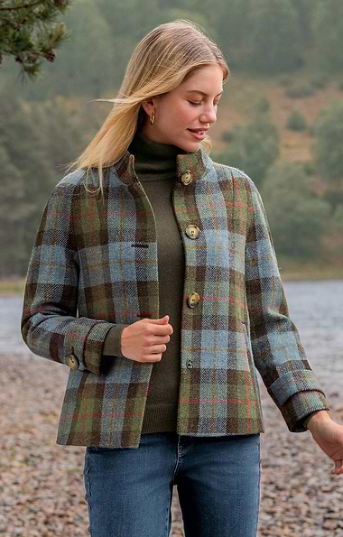 Ladies Harris Tweed® Charlotte Coat
