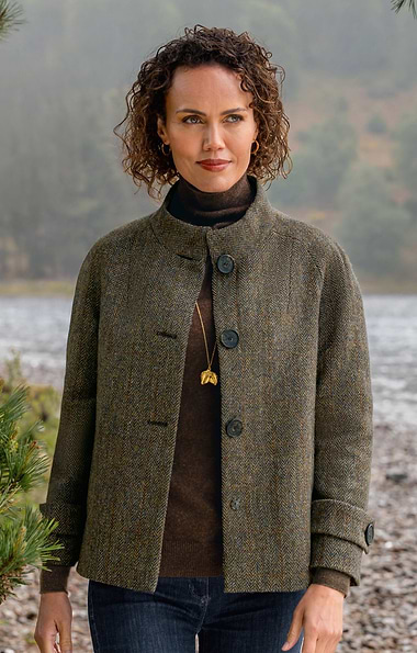 Ladies Harris Tweed® Charlotte Coat