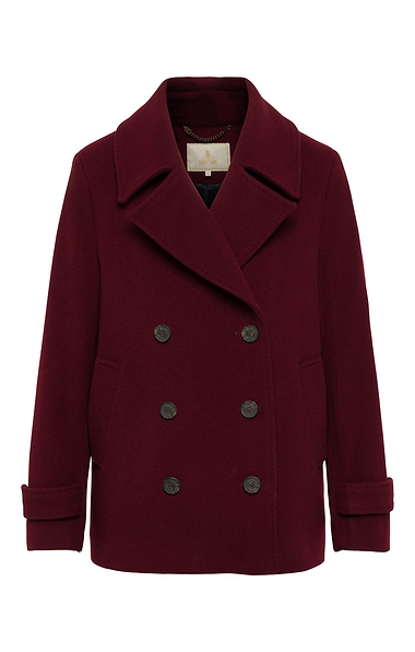 Ladies Wool Cashmere Double Breasted Coat