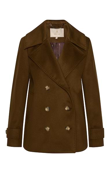 Ladies Wool Cashmere Double Breasted Coat