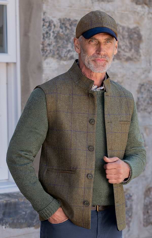 Men's Saxony Tweed Estate Gilet
