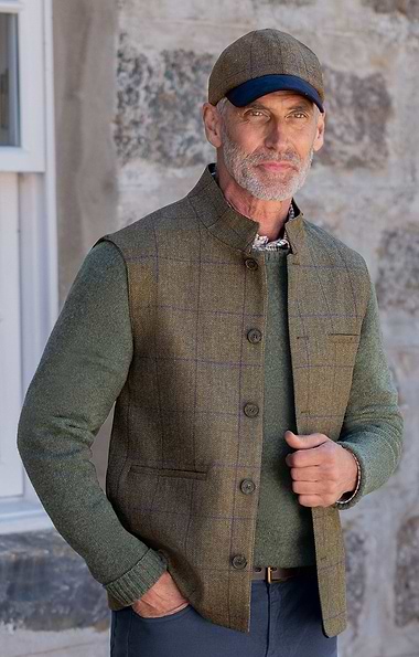 Men's Saxony Tweed Estate Gilet