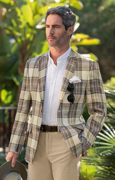 Men's House of Bruar Linen Blazer