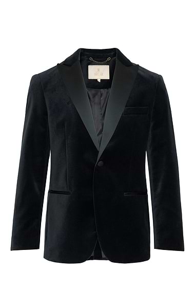 Men's Velvet Jacket with Satin Lapels