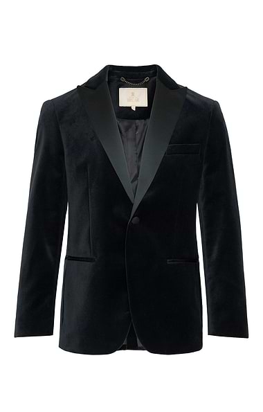 Men's Velvet Jacket with Satin Lapels