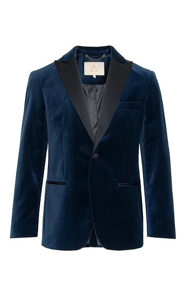 Men's Velvet Jacket with Satin Lapels