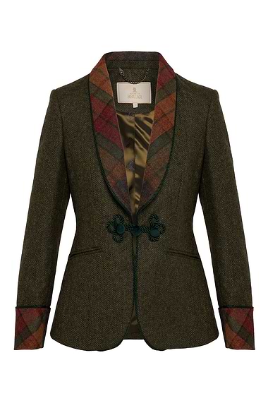 Ladies British Tweed Heritage Shawl Collar Blazer