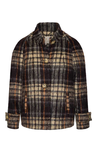 Ladies Scottish Wool & Mohair Tweed Charlotte Coat