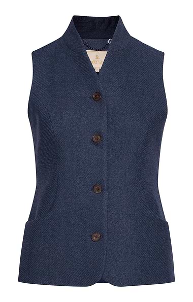 Ladies Tweed Scooped Waistcoat