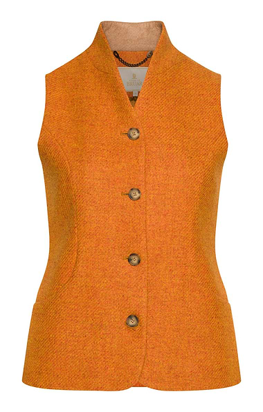 Ladies Tweed Scooped Waistcoat