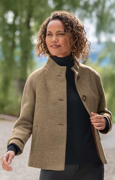 Ladies House of Bruar Tweed Charlotte Coat
