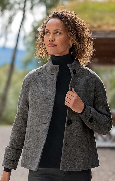 Ladies House of Bruar Tweed Charlotte Coat