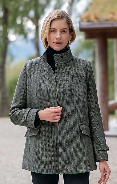 Ladies House of Bruar Tweed Vent Coat