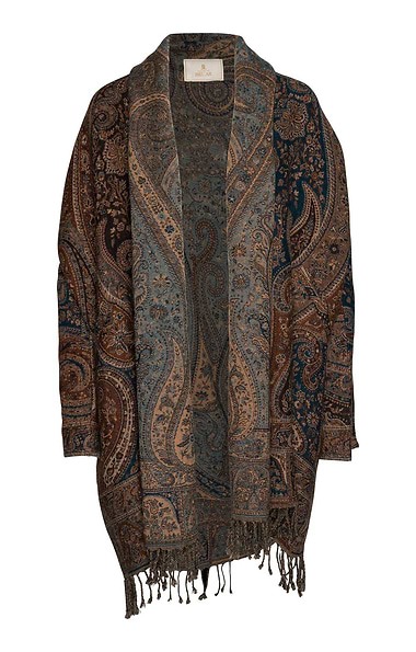 Ladies Fringed Pashmina Coat