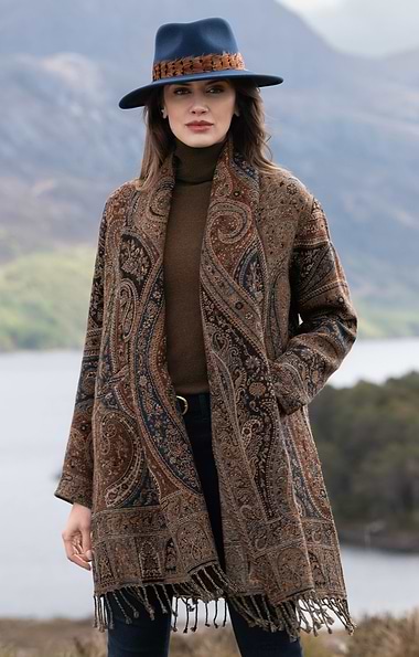Ladies Fringed Pashmina Coat