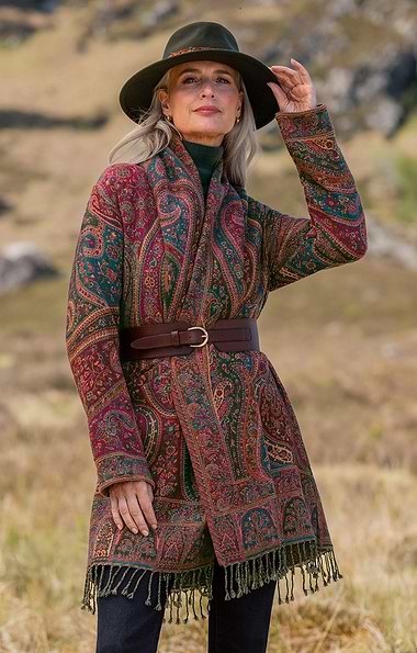 Ladies Fringed Pashmina Coat