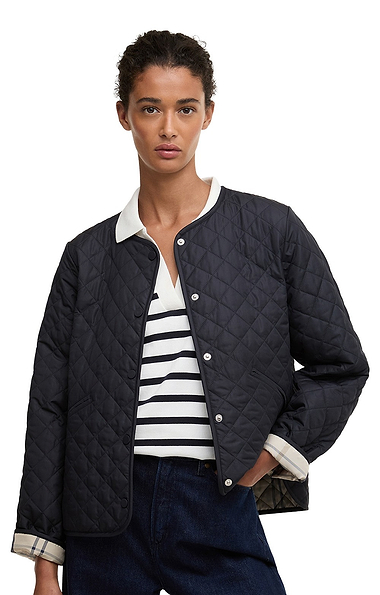 Ladies Barbour Cashel Collarless Quilted Jacket