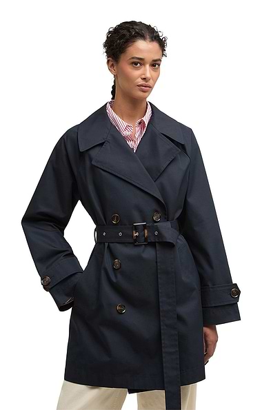 Ladies Barbour Adare Showerproof Trench Coat