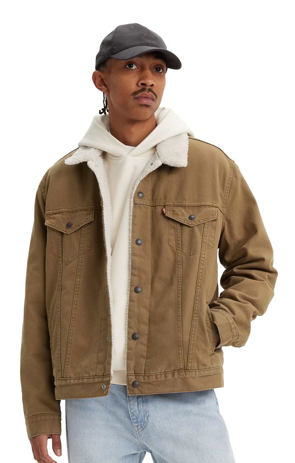 Mens Levi's Sherpa Trucker Jean Jacket House of Bruar