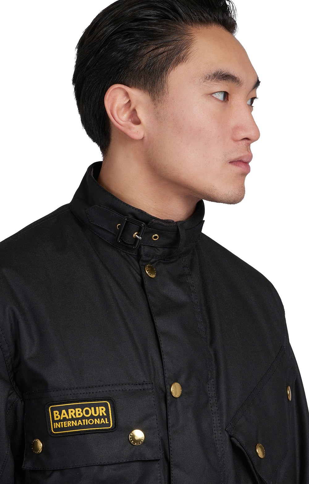 Men's Barbour International Original Wax Jacket, Black - House of