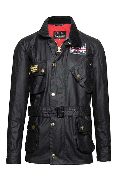 Men's Barbour International Union Jack Waxed Jacket
