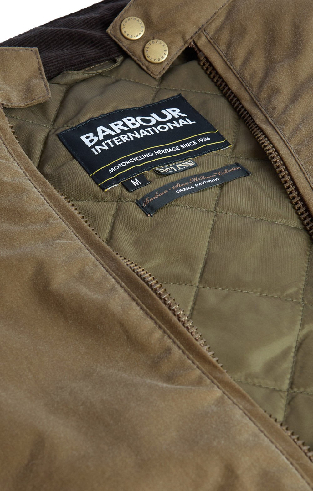 Special Barbour leather international M Barbour International