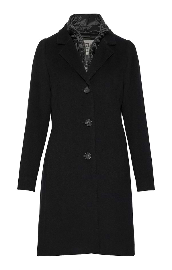 Ladies Cinzia Rocca Three Quarter Length Quilt Trim Coat