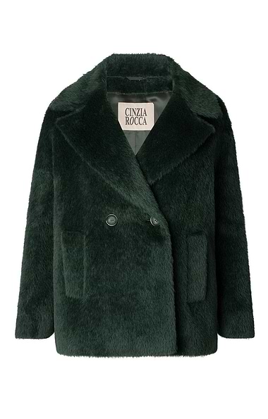 Ladies Cinzia Rocca Alpaca Double Breasted Short Coat