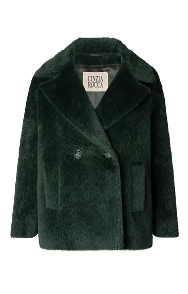 Ladies Cinzia Rocca Alpaca Double Breasted Short Coat